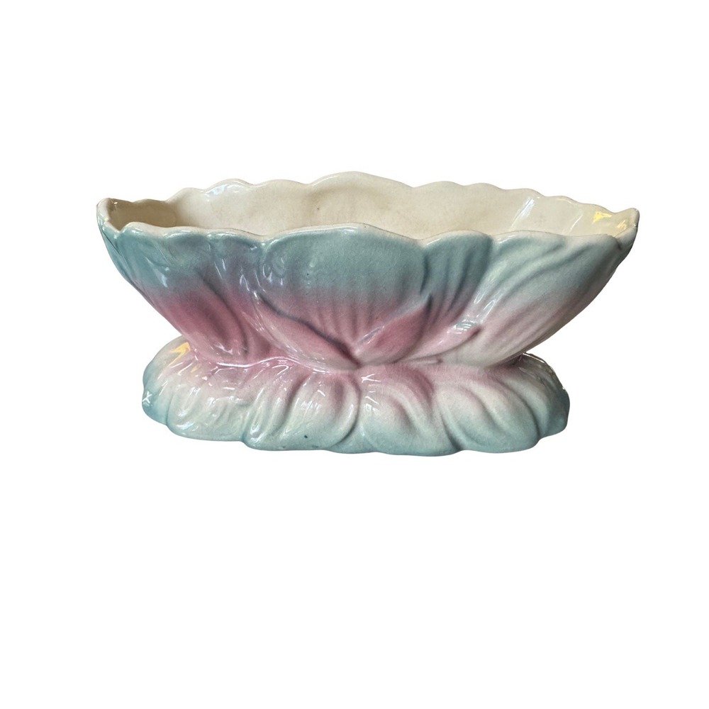 Royal Copley 1950's Festive Floral Beauty Windowsill Planter Pink Green White
